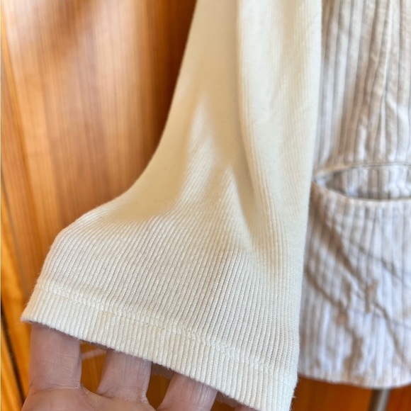 Soft Surroundings XS Long Lightweight Stripe Blazer Cotton Flax Casual Chic - Picture 7 of 10